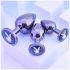 Playboy - anale plug set - 3-delig - zilver