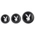 Playboy - anale plug set - 3-delig - zilver
