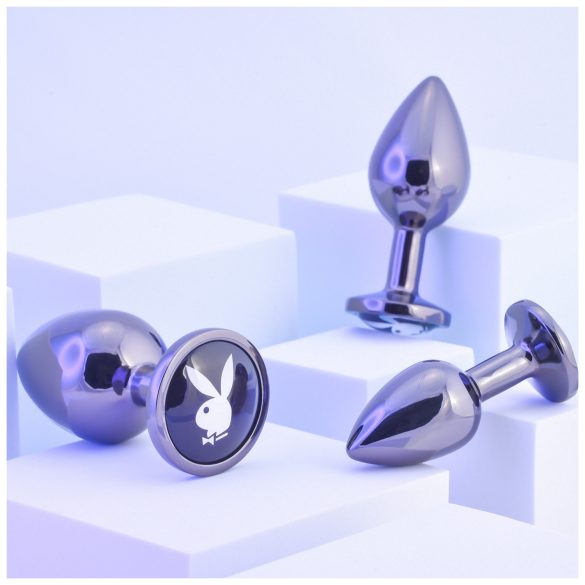 Playboy - anale plug set - 3-delig - zilver