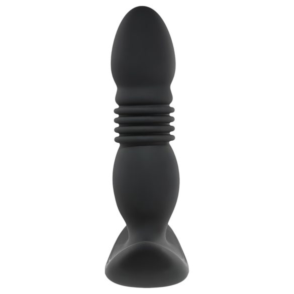 Playboy - oplaadbare stotende anaal vibrator - zwart