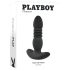 Playboy - oplaadbare stotende anaal vibrator - zwart