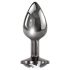 Playboy Tux - buttplug - klein - zilver