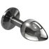 Playboy Tux - buttplug - klein - zilver