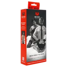 Sei Mio - bondage set - handboeien en halsband - zwart