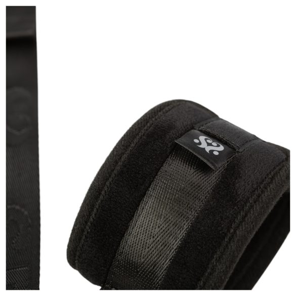 Sei Mio - bondage set - handboeien en halsband - zwart