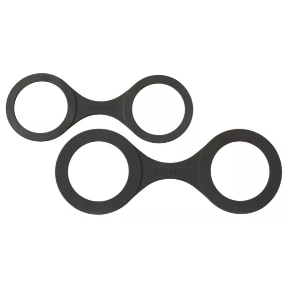 Sei Mio - polsboeien - siliconen - zwart - maat M