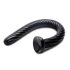 Hosed Spiral: Zwarte Anale Slang 19 - zuignap dildo