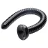 HOSED - anale dildo met zuignap - geribbeld - zwart