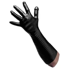   XR Brands - Pleasure Fister - getextureerde fistinghandschoen (zwart)