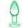 Booty Sparks - anaal plug - glow in the dark - glas - transparant - maat S