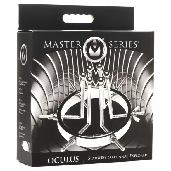 XR Brands Oculus - anale spreider - roestvrij staal - zilver