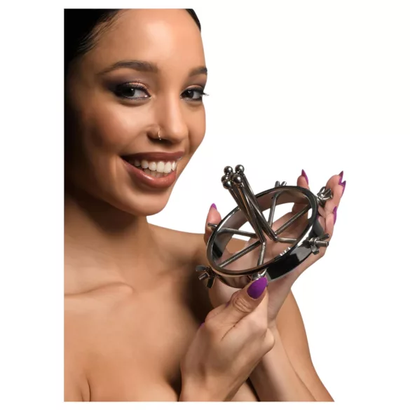 XR Brands Oculus - anale spreider - roestvrij staal - zilver