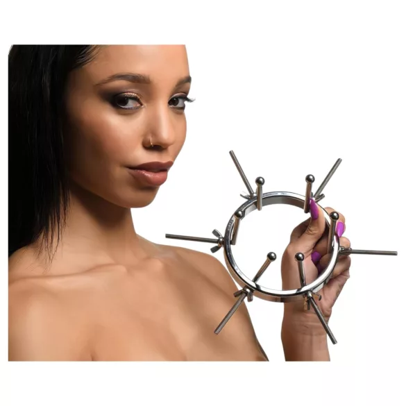 XR Brands Oculus - anale spreider - roestvrij staal - zilver