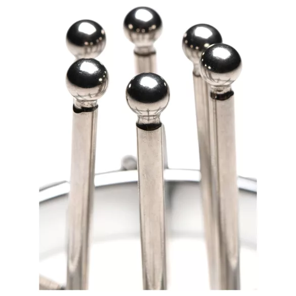 XR Brands Oculus - anale spreider - roestvrij staal - zilver