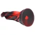 Creature Cocks Hell Kiss - gedraaide siliconen dildo - 19 cm (rood)
