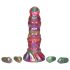 Larva van de Ruimteseks: Regenboog Alien Dildo