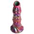 Larva van de Ruimteseks: Regenboog Alien Dildo