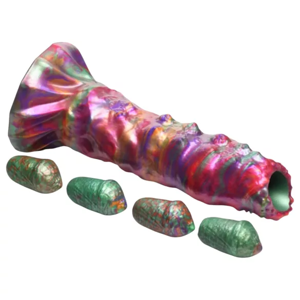 Creature Cocks Larva - ovipositor dildo - alien - siliconen - regenboog