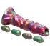 Larva van de Ruimteseks: Regenboog Alien Dildo
