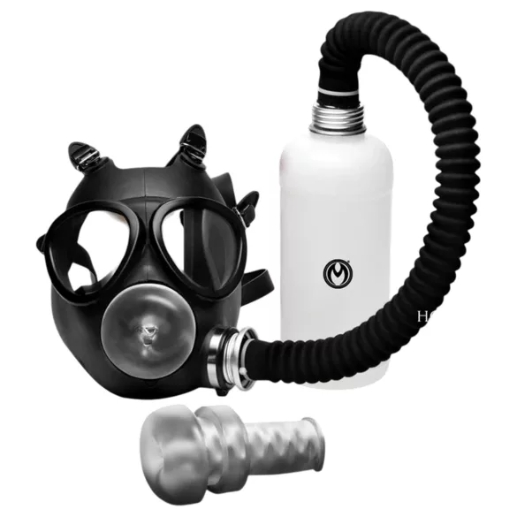XR Brands - 2in1 zuigmasker en aroma-inhalator - zwart