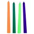 XR Brands - UV-reactieve BDSM-lichaamskaarsen - gekleurd (4 stuks)