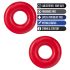 Stay Hard Donuts - penisring set - siliconen - rood