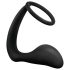 Anale Avonturen Platinum - zwart dildo met penisring
