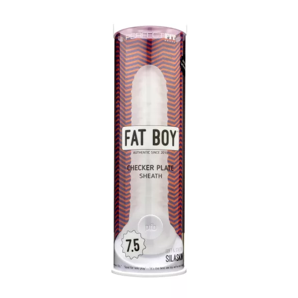 Perfect Fit - Fat Boy Checker Box - penishuls (19 cm, wit)