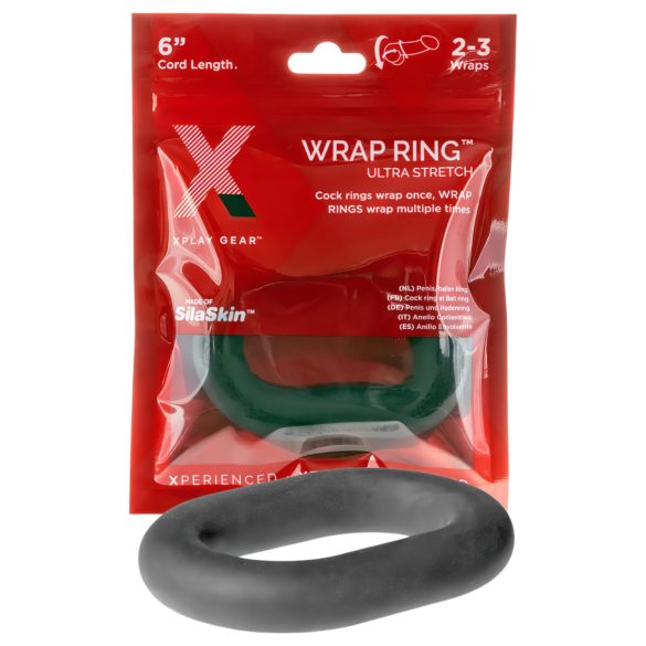 Perfect Fit Ultra Wrap 6 - dikke penisring - zwart - 15 cm
