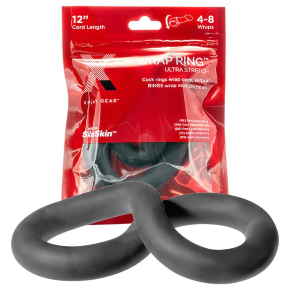 Perfect Fit Ultra Wrap 12 - dikke penisring - zwart - 30 cm