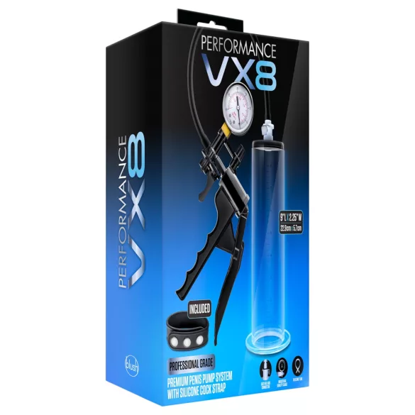 Blush Performance - premium vacuüm penispomp (zwart)