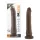 Dr. Skin 8,5 - levensechte dildo met zuignap (bruin, 20,5 cm)