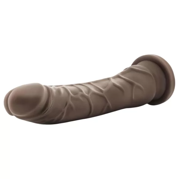 Dr. Skin 8,5 - levensechte dildo met zuignap (bruin, 20,5 cm)