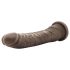 Dr. Skin 8,5 - levensechte dildo met zuignap - bruin (20,5cm)