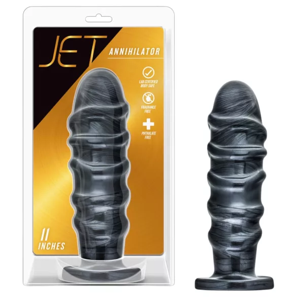 Blush Jet - XXL anale dildo (zwart)