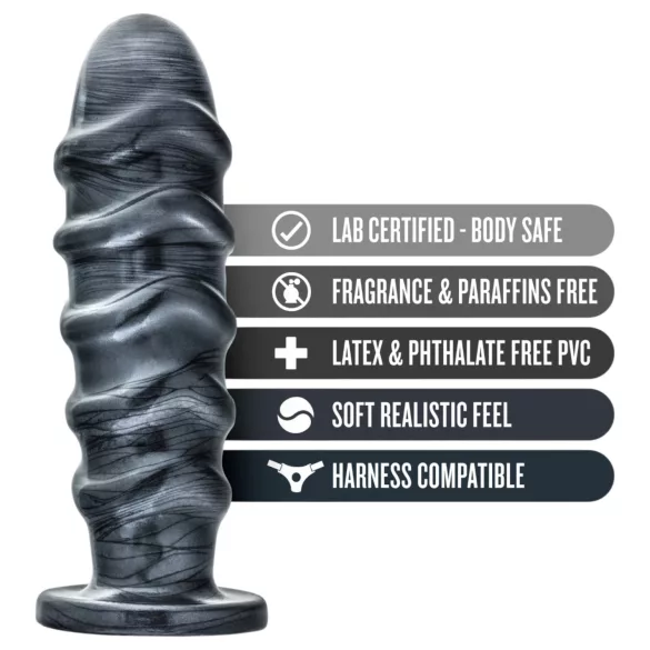 Blush Jet - XXL anale dildo (zwart)