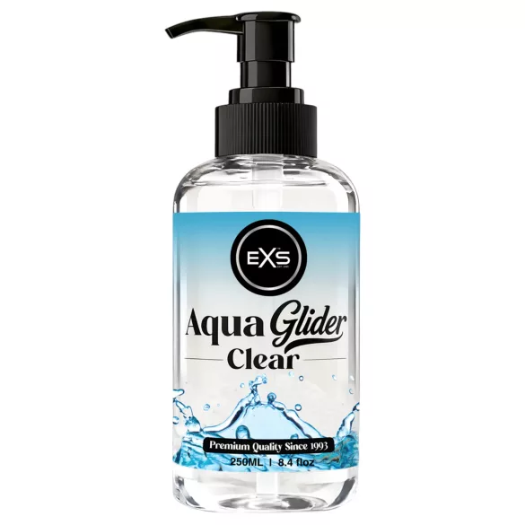 EXS AquaGlider Clear - transparante glijmiddel op waterbasis in pompflacon (250 ml)