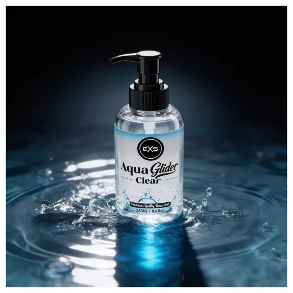 EXS AquaGlider Clear - transparante glijmiddel op waterbasis in pompflacon (250 ml)