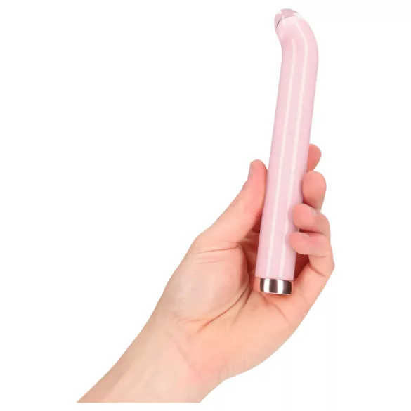 Loveline - G-punt glazen vibrator (roze)