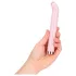 Loveline - G-punt glazen vibrator (roze)