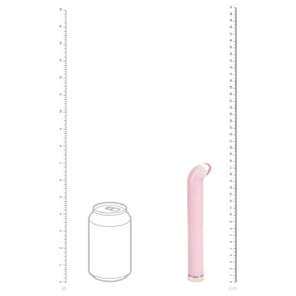 Loveline - G-punt glazen vibrator (roze)