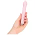 Loveline - glazen vibrator met bolvormige kop (roze)
