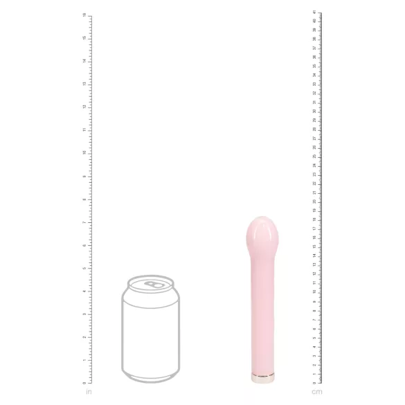 Loveline - glazen vibrator met bolvormige kop (roze)