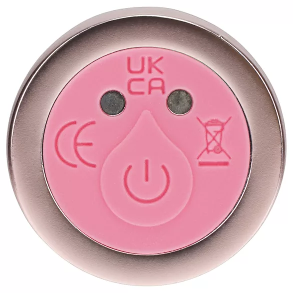 Loveline - glazen vibrator met bolvormige kop (roze)