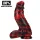 Ouch! Dark Lycan Spawn - siliconen fantasiedildo (rood-zwart)