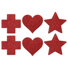 Le Désir - tepelstickers set - 3 paar - rood