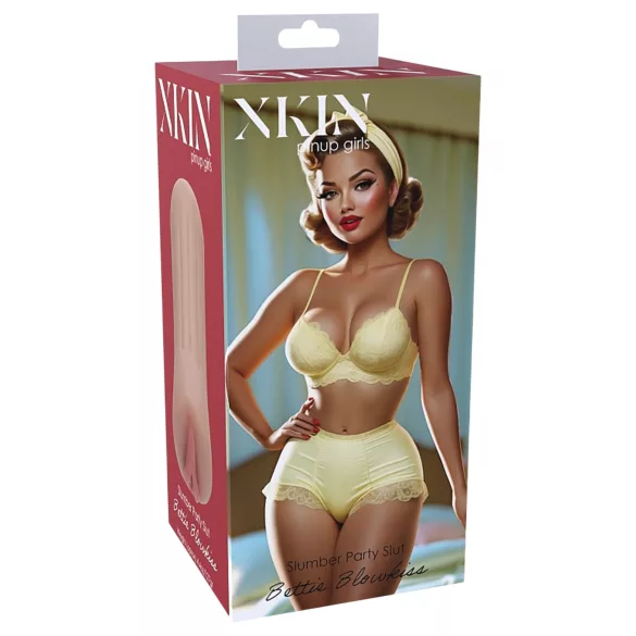 XKIN Party Slet Bettie - levensechte kunstvagina‑masturbator (natuurkleur)