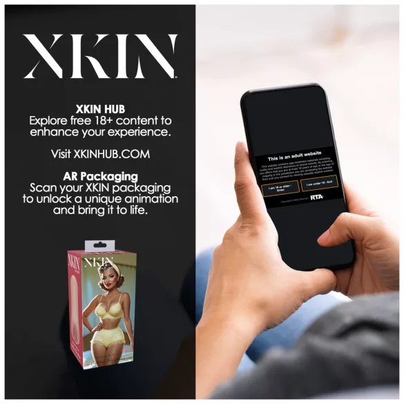 XKIN Party Slet Bettie - levensechte kunstvagina‑masturbator (natuurkleur)