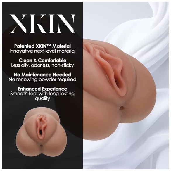 XKIN - levensechte kunstvagina - L (donker naturel)