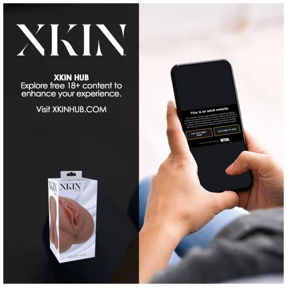 XKIN - levensechte kunstvagina - L (donker naturel)